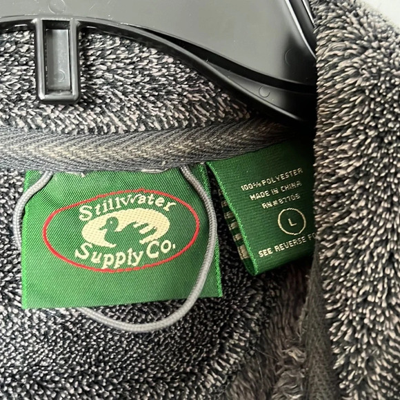 Stillwater Supply Co Gray Fleece Full Zip Vest - Picture 2 of 5